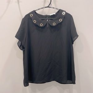 Claudie Pierlot Peter Pan color shirt size 38